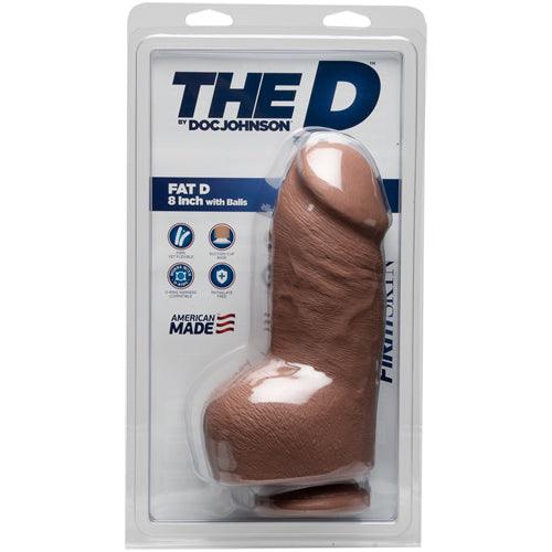 The Fat D Realistische Dildo Met Balzak - 20 cm - PlayForFun The Fat D Realistische Dildo Met Balzak - 20 cm - PlayForFun