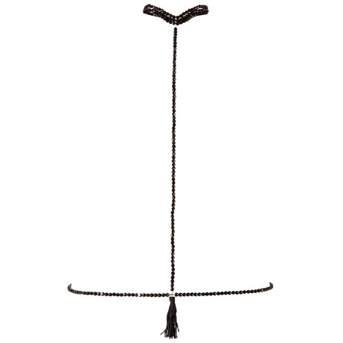 Halsband met ketting - Zwart - PlayForFun