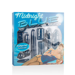 9-delige Vibrator Set - Midnight Blue - PlayForFun