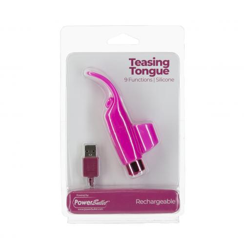 Teasing Tongue Vinger Vibrator - Roze - PlayForFun