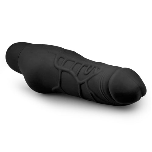 Realistische siliconen vibrator - zwart - PlayForFun