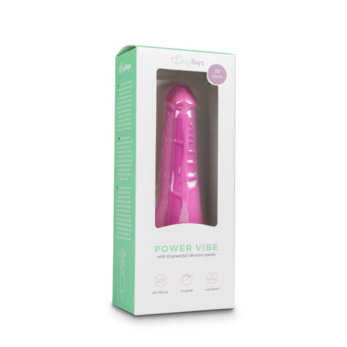 Realistische siliconen vibrator - roze - PlayForFun