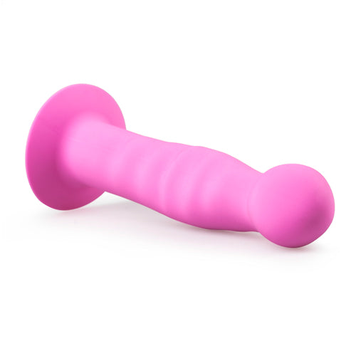 Siliconen dildo met zuignap - Roze - PlayForFun