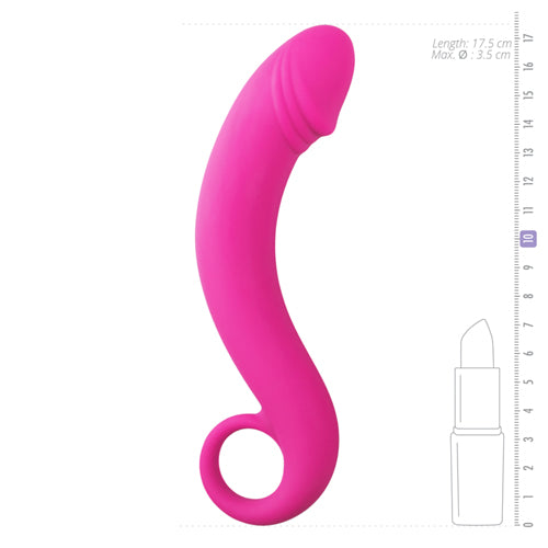 Siliconen prostaat dildo - roze - PlayForFun