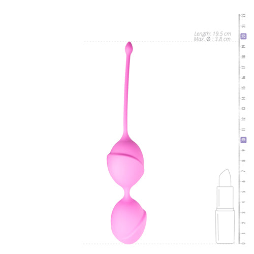 Dubbele vaginaballetjes - roze - PlayForFun