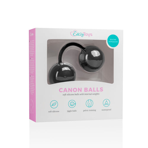 Canon Balls Vaginaballetjes Met Contragewicht - Zwart - PlayForFun