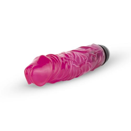 Jelly Supreme - Realistische Vibrator - Roze/Glitters - PlayForFun