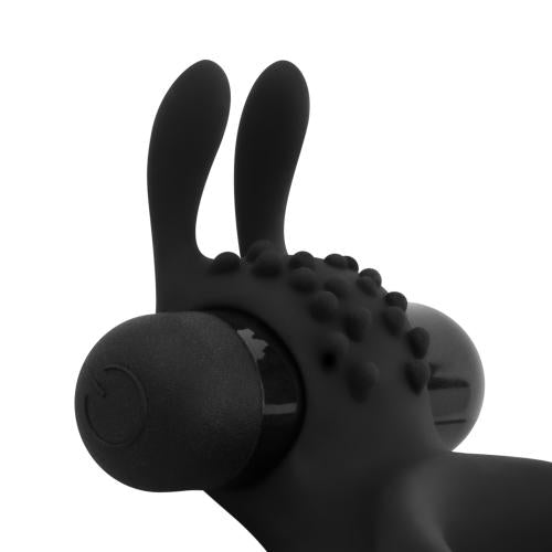 Share Ring - Dubbele Vibrerende Cockring Met Rabbit Oortjes - PlayForFun