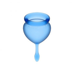 Satisfyer Feel Good Menstruatiecup Set - Blauw - PlayForFun