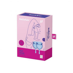 Satisfyer Feel Good Menstruatiecup Set - Blauw - PlayForFun