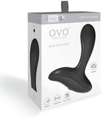 OVO Q1 - Anaal Vibrator - Zwart - PlayForFun