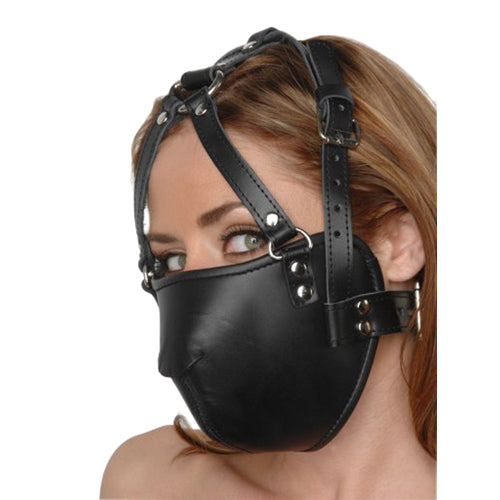 Strict Leather Face Harness - PlayForFun