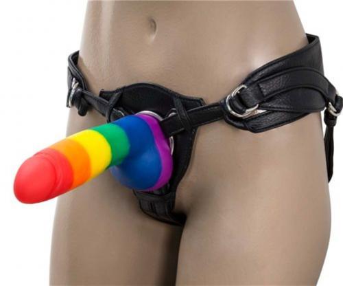 Addiction - Justin Rainbow Siliconen Dildo - 19 cm - PlayForFun Addiction - Justin Rainbow Siliconen Dildo - 19 cm - PlayForFun