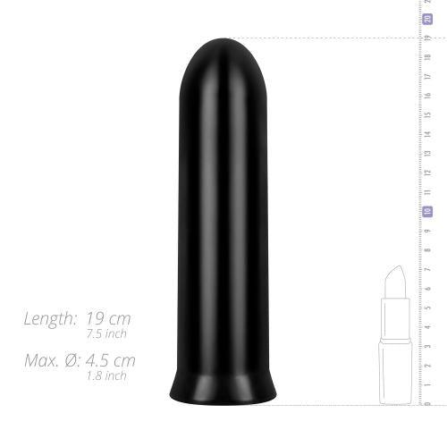 All Black - Zwarte anaal dildo 19.5 CM - PlayForFun All Black - Zwarte anaal dildo 19.5 CM - PlayForFun