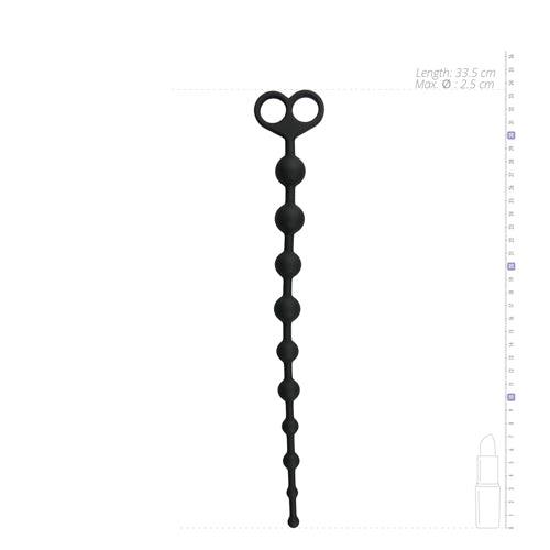 Anaal kralen - lang, zwart - PlayForFun Anaal kralen - lang, zwart - PlayForFun