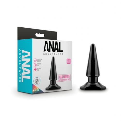 Anal Adventures - Easy Anaal Plug - Zwart - PlayForFun Anal Adventures - Easy Anaal Plug - Zwart - PlayForFun