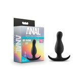 Anal Adventures Platinum - Curve Anaal Plug - Zwart - PlayForFun