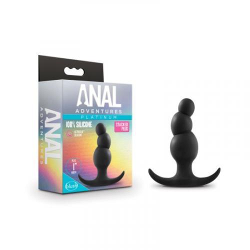 Anal Adventures Platinum - Stacked Anaal Plug - PlayForFun Anal Adventures Platinum - Stacked Anaal Plug - PlayForFun