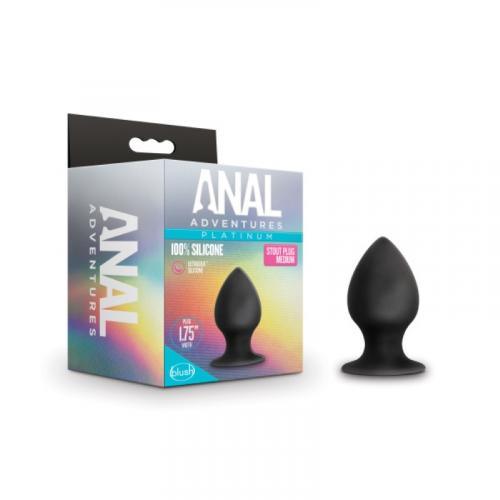 Anal Adventures Platinum - Stout Anaal Plug - Medium - PlayForFun Anal Adventures Platinum - Stout Anaal Plug - Medium - PlayForFun