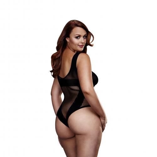 Baci - Transparante Visnet Body - Curvy - PlayForFun Baci - Transparante Visnet Body - Curvy - PlayForFun