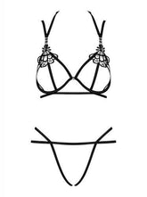 Badossa 2-delige Open BH Set - Zwart - PlayForFun