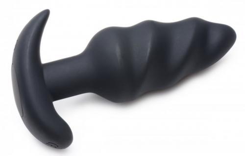Bang! Swirl Vibrerende Anaal Plug Met Afstandsbediening - PlayForFun Bang! Swirl Vibrerende Anaal Plug Met Afstandsbediening - PlayForFun