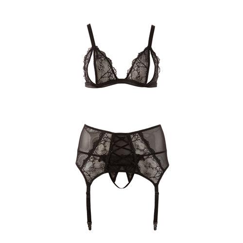 BH Jarretel Set - Zwart - PlayForFun