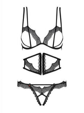 Bravelle 3-delige BH set - Zwart - PlayForFun