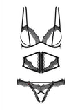 Bravelle 3-delige BH set - Zwart - PlayForFun