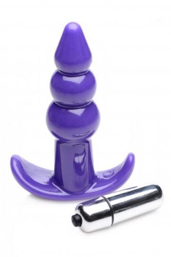 Bubbling Vibrerende Anaalplug Met Ribbels - PlayForFun