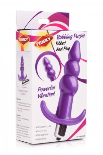 Bubbling Vibrerende Anaalplug Met Ribbels - PlayForFun Bubbling Vibrerende Anaalplug Met Ribbels - PlayForFun