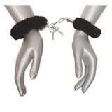 Caught In Candy Pluche Handboeien - Zwart - PlayForFun