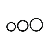 Cockring set - drie maten - zwart - PlayForFun