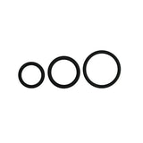 Cockring set - drie maten - zwart - PlayForFun