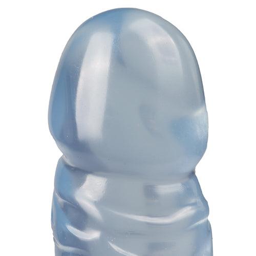 Crystal Jellies Classic Dildo - Lichtblauw - PlayForFun Crystal Jellies Classic Dildo - Lichtblauw - PlayForFun