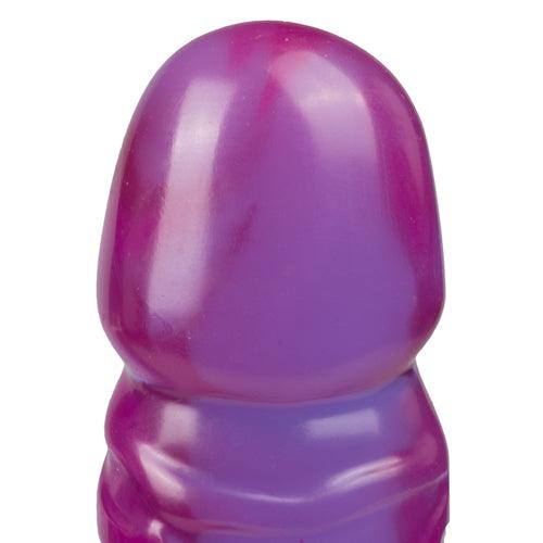Crystal Jellies Classic Dildo - Paars - PlayForFun Crystal Jellies Classic Dildo - Paars - PlayForFun