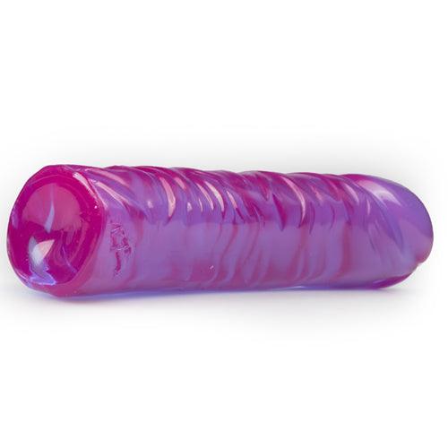 Crystal Jellies Classic Dildo - Paars - PlayForFun Crystal Jellies Classic Dildo - Paars - PlayForFun