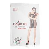 Doorzichtig rood jurkje met open zijkanten - PlayForFun