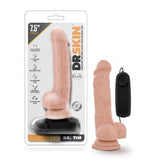 Dr. Skin - Dr. Tim Vibrator Met Zuignap 19 cm - Vanilla - PlayForFun