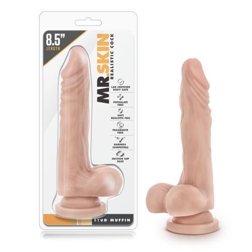 Dr. Skin - Realistische Dildo Met Zuignap 21 cm - Beige - PlayForFun Dr. Skin - Realistische Dildo Met Zuignap 21 cm - Beige - PlayForFun