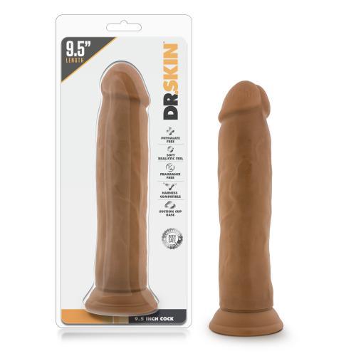 Dr. Skin - Realistische Dildo Met Zuignap 24 cm - Mocha - PlayForFun Dr. Skin - Realistische Dildo Met Zuignap 24 cm - Mocha - PlayForFun