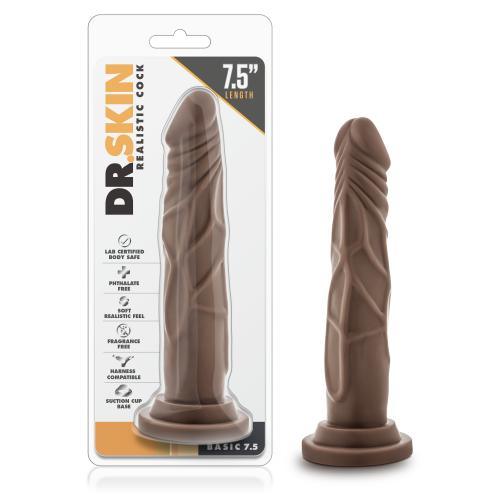 Dr. Skin - Realistische Dildo Met Zuignap - Chocolate - PlayForFun Dr. Skin - Realistische Dildo Met Zuignap - Chocolate - PlayForFun