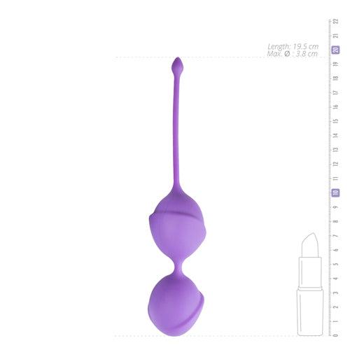 Dubbele vaginaballetjes - paars - PlayForFun Dubbele vaginaballetjes - paars - PlayForFun
