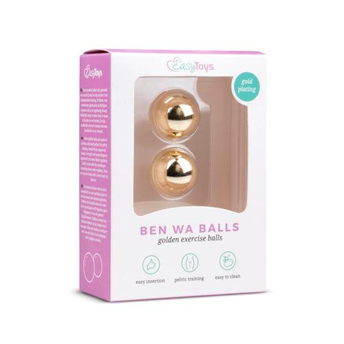 Easytoys Ben Wa Ballen 22mm - Goudkleurig - PlayForFun Easytoys Ben Wa Ballen 22mm - Goudkleurig - PlayForFun