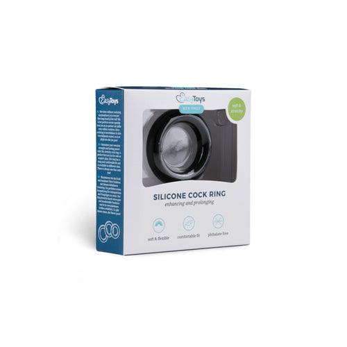 Easytoys Siliconen Cockring Small - Zwart - PlayForFun Easytoys Siliconen Cockring Small - Zwart - PlayForFun