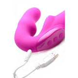 Evoke Vibrerende Strapless Strap-On - Roze - PlayForFun