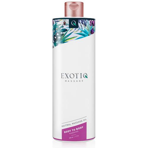 Exotiq Body To Body Verwarmende Massageolie - 500 ml - PlayForFun