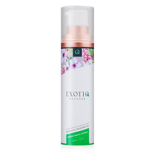 Exotiq Massageolie Basil Citrus - 100 ml - PlayForFun