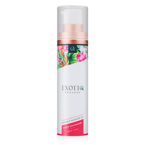 Exotiq Massageolie Sweet Strawberry - 100 ml - PlayForFun