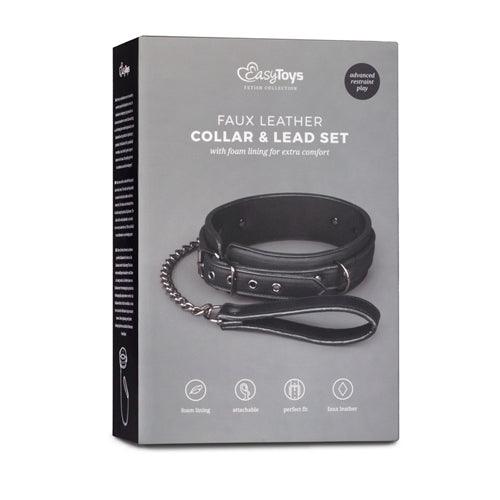 Fetish halsband met riem - PlayForFun Fetish halsband met riem - PlayForFun